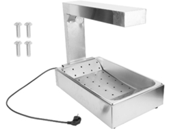 Calentador De Patatas Fritas De 1000 W, Lámpara Calefactora Comercial De Acero Inoxidable, Con