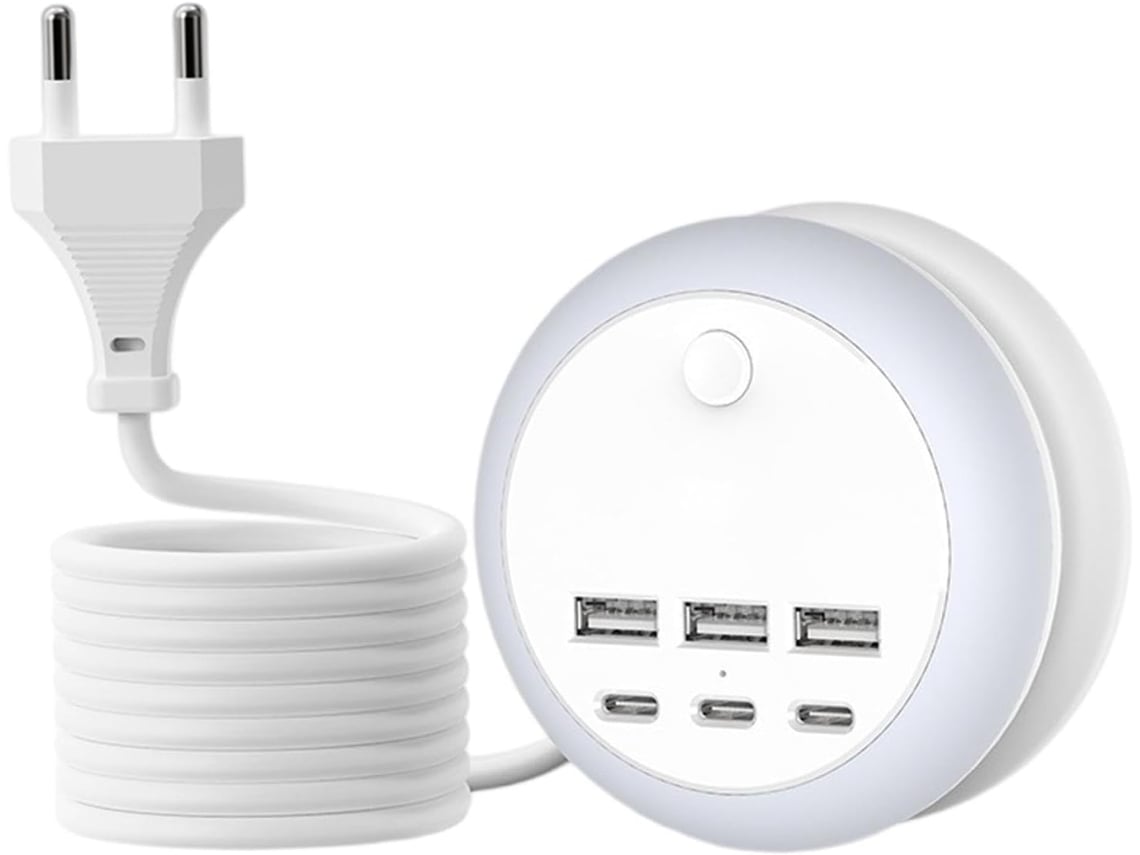Estación De Carga Usb Multipuerto Portátil Ajustable