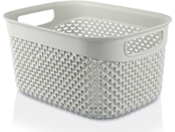 Cesta Seleccionadora Media Rectangular 7h HOUSE Gris 3,3 Litros