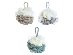 3 Esponjas De Ducha Y Baño De Malla De Plástico Bicolor Para Una Limpieza Suave Y Delicada.