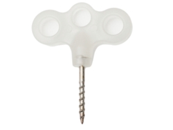 Estaca Luminosa Para Tienda De Campaña, De Acero Inoxidable, Con Tres Ojales Y Tornillo Estable.