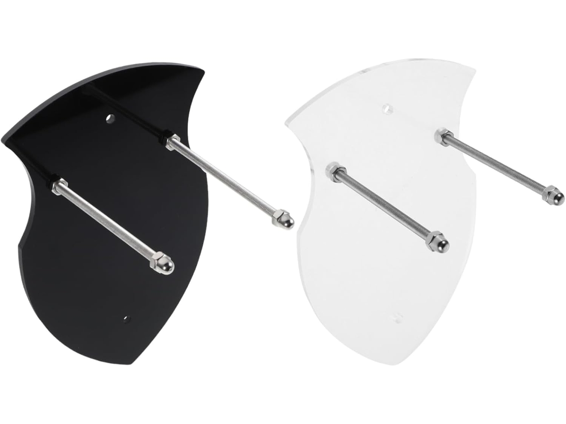 Soporte De Pared Acrílico De 2 Piezas Para Cuchillos Decorativos Y Portacuchillos, Transparente.