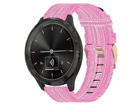 Correa Para Garmin Vivomove 3 Correa De Reloj De Nylon Rosa De 20 Mm VENISYMLIS