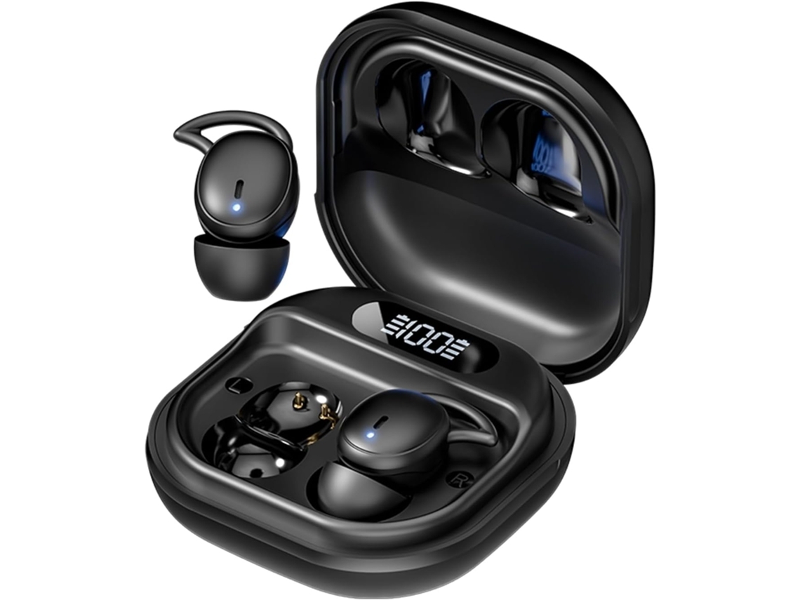 Auriculares Inalámbricos para Dormir Bluetooth 5.3 Adecuados para Dormir de Lado Negro YEMAESRE
