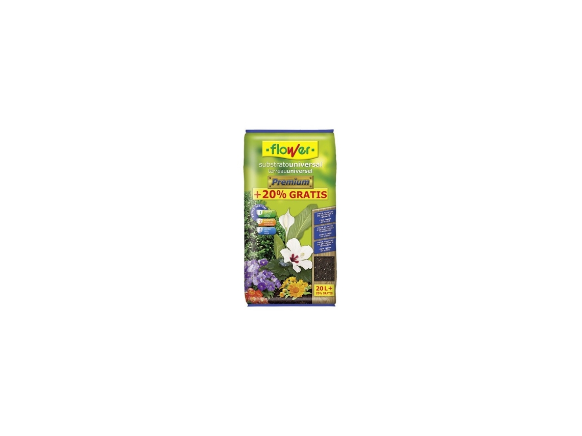 Substrato FLOWER Premium 20 L 20% Grátis