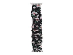Correa textil para reloj (estampado floral, compatible con iOS Watch)
