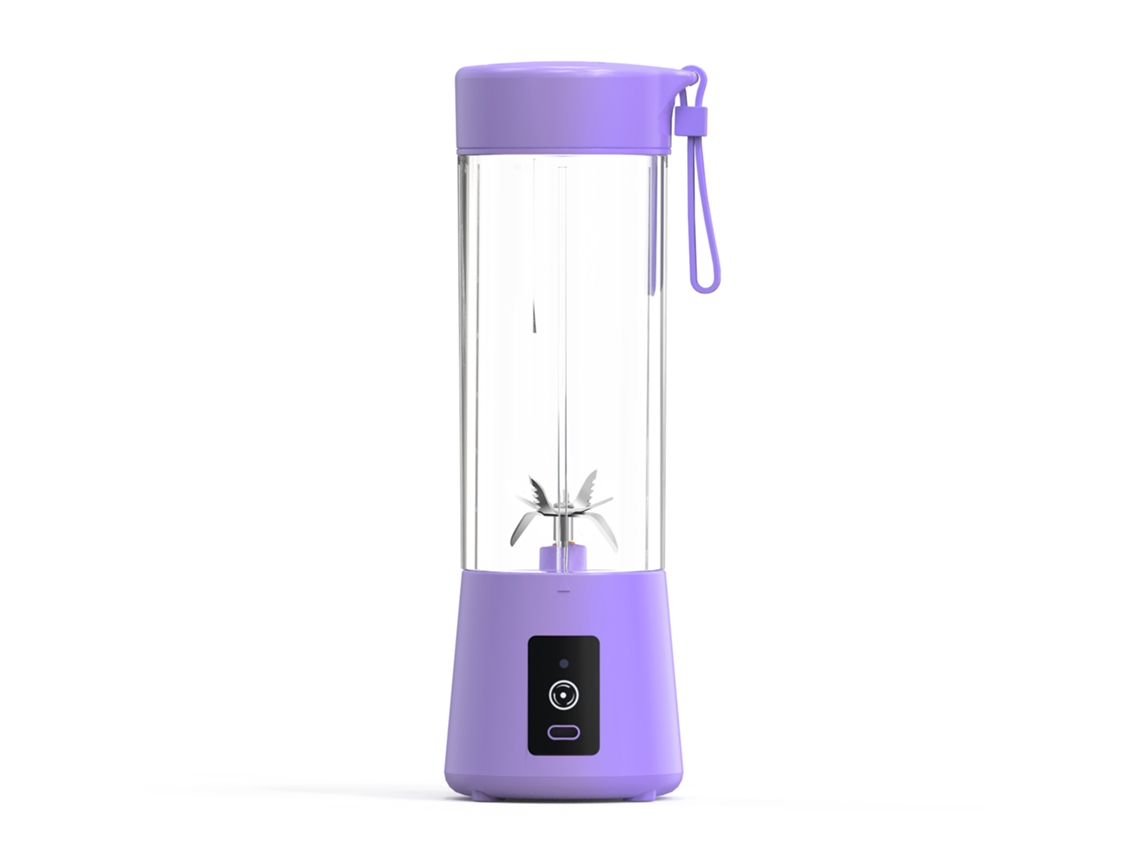 Licuadora Portátil Con Seis Cuchillas De 13 Onzas Para Jugos, Yogures, Batidos Y Batidos Con Puerto De Carga Usb Tipo C CHRUI Púrpura Claro