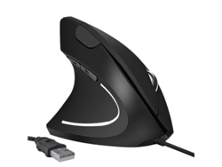 Ratón vertical ergonómico para zurdos, diseñado para zurdos Cuich (modelo con cable)