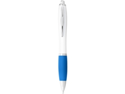 Bolígrafo blanco con mango de color ''nash'' (tinta azul)