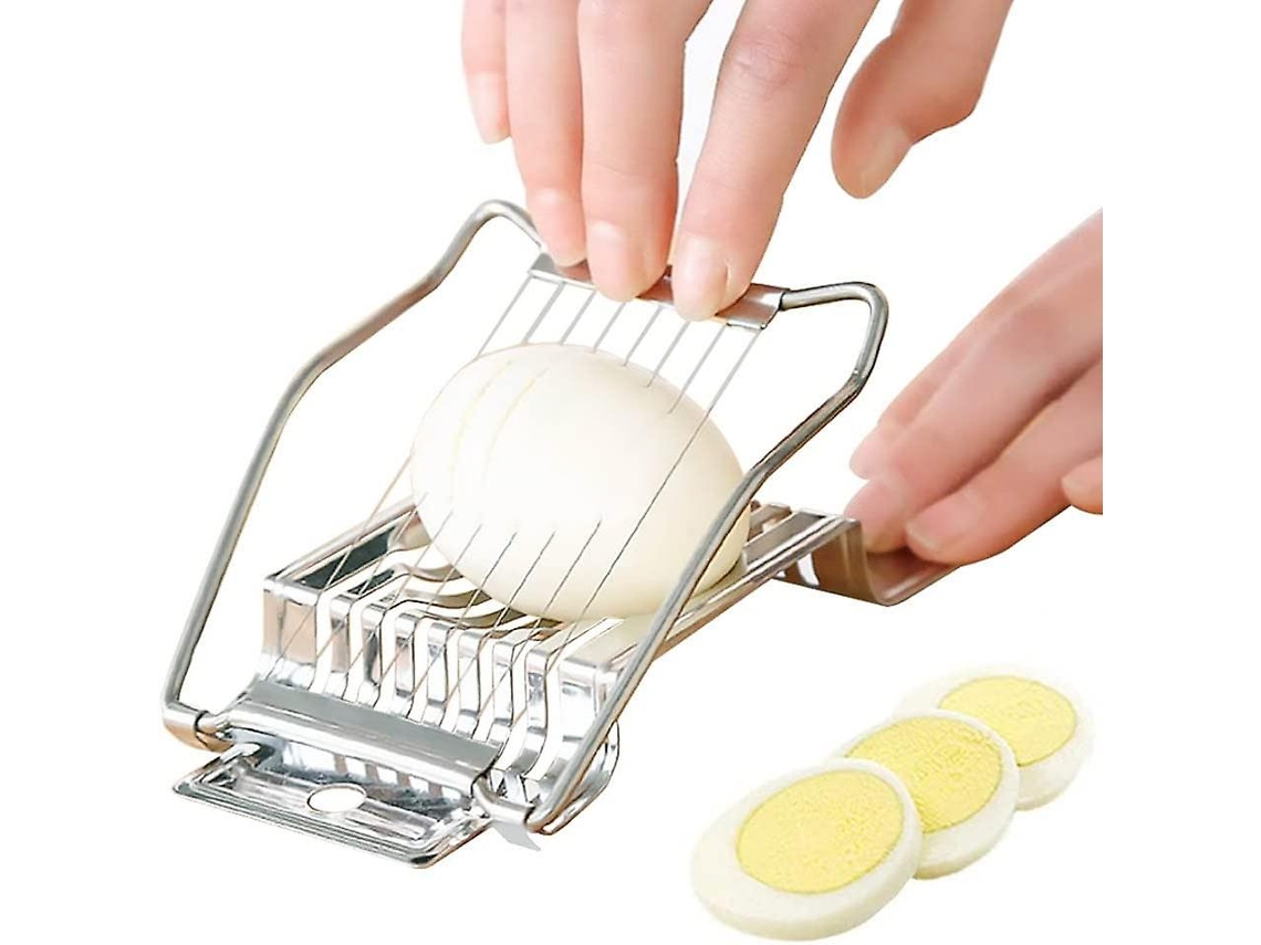 Cortador De Huevos De Acero Inoxidable Multifuncional Para Huevos Cocidos Fresa Plátano Jamón Fácil De Limpiar Y Almacenar