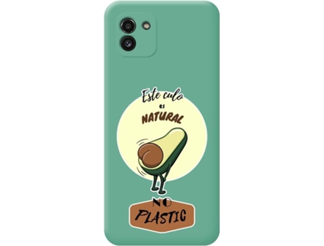 Carcasa para Samsung Galaxy A03 TUMUNDOSMARTPHONE Silicona Líquida Dibujos Verde