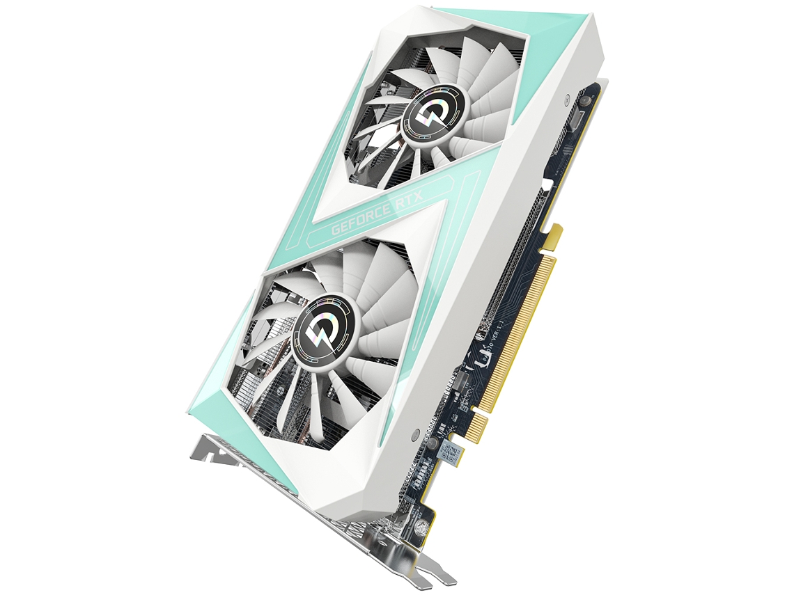 Placa De Vídeo Peladn Rtx2060 6g Para Juegos, 6g/192bit/gddr6, Soporte 8k Luz Dourada