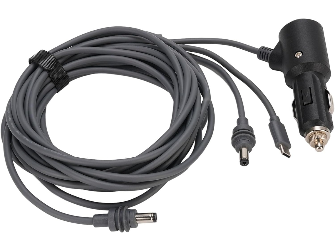 Cable De Alimentación De 7,6 Cm (3 Pulgadas) - Cable De Extensión Usb C/encendedor De Cigarrillos/cc Macho, Duradero
