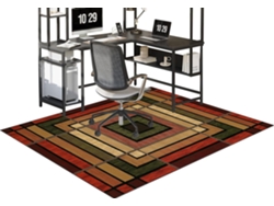 Alfombrilla Silla Oficina Gaming, Suelo Duros Xunzheng Silenciosa Protector Sillas Juegos, Suelos, 80 X 120 Cm