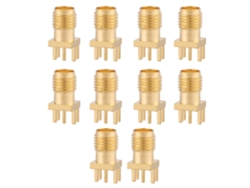 Yncm2026-10 Piezas Conector Rf Sma Hembra Base Socket Jack Montaje En Pcb 50 Ohm