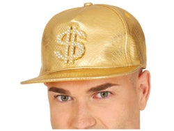 Gorra de Dollar dorado adulto