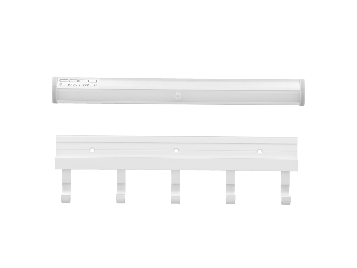 Lámpara LED para armarios 2026 con sensor de movimiento, 11,8 pulgadas, funciona con pilas, luz blanca, iluminación bajo armarios
