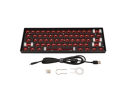 Kit de teclado mecánico para armar con 61 teclas