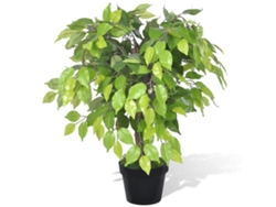 Palmier artificiel plastique avec maceta 60 cm vert dec021890