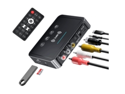 Adaptador Bluetooth Yizhood M6 3.5mm Aux/rca Plug And Play Negro