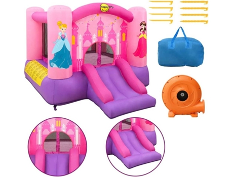 Happy Hop Castillo hinchable con tobogán PVC 300x225x175 cm
