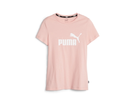 Camiseta de Niña PUMA Ess Logo Naranja (5/6 años)
