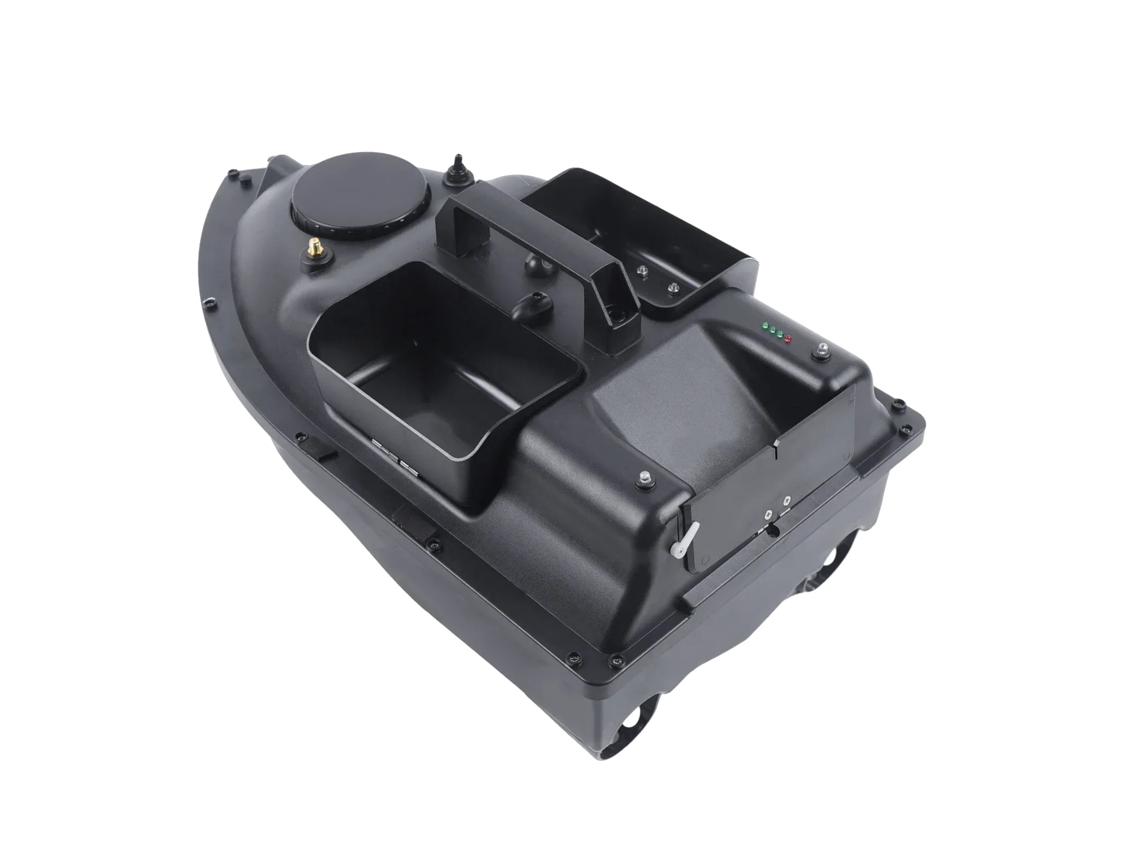 Lancha motora, control remoto de largo alcance, luces LED nocturnas, OEM negro
