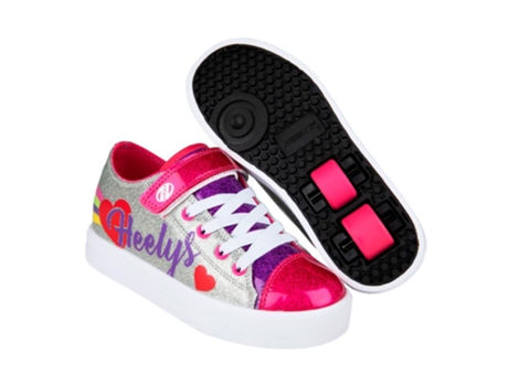 Zapato X2 Snazzy X2 plateado UE 34 HEELYS