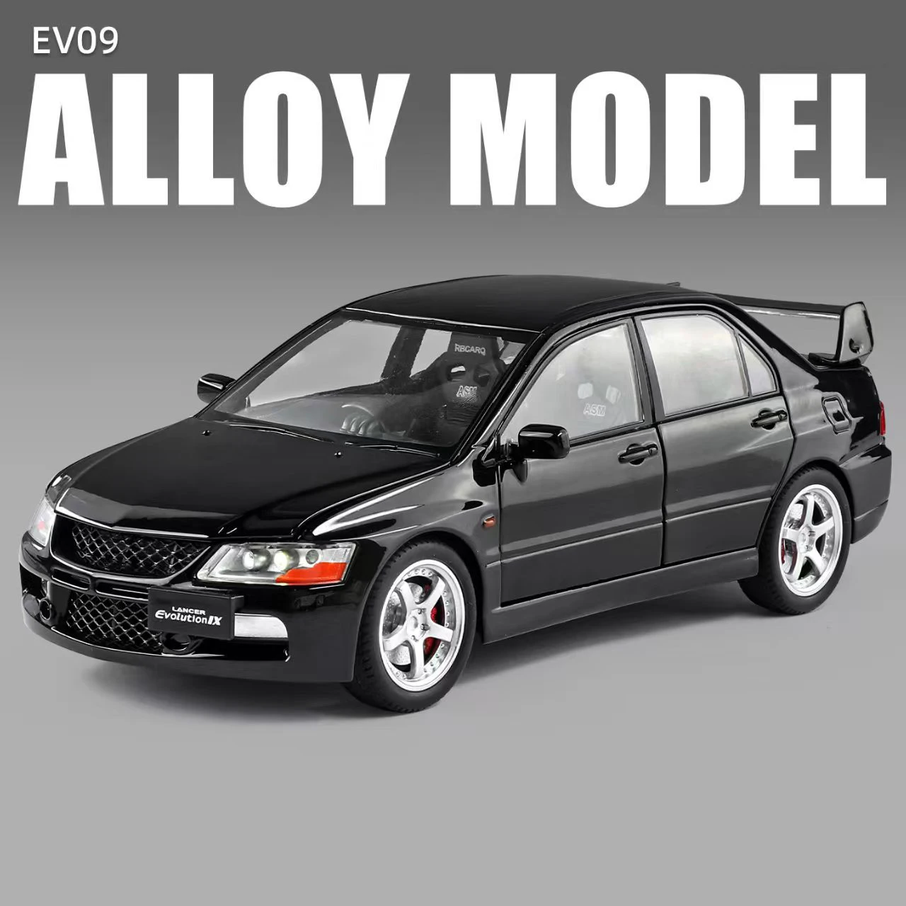 (negro) Coche De Juguete A Escala 1:24, Fabricado En Metal Fundido A Presión.