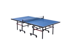 Mesa de ping pong VEVOR, mesa de ping pong plegable para interiores con red de sujeción