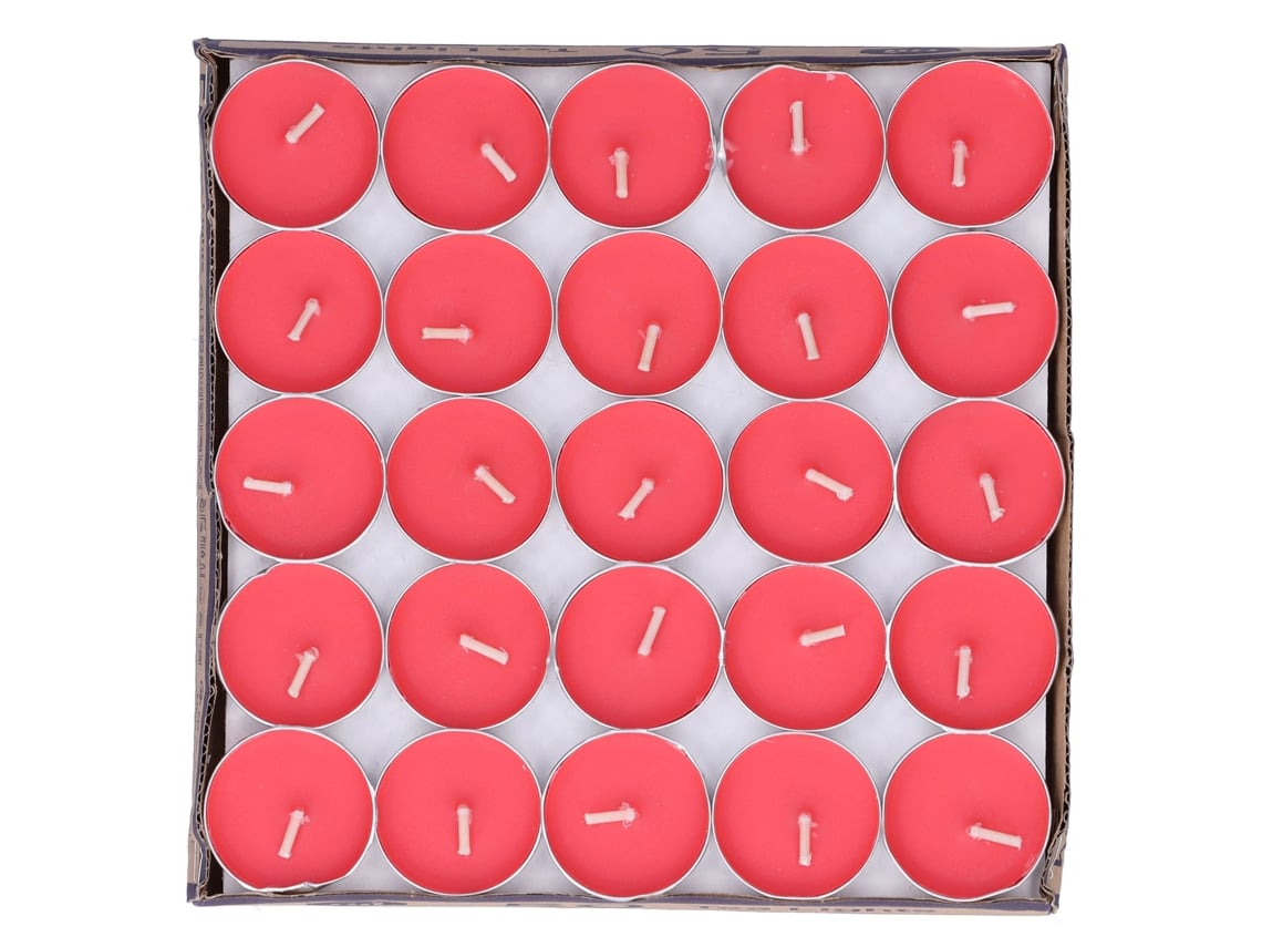 Rebe-50 Velas Redondas Inoloras Aromáticas Para Bodas Aniversários Festas Decoração Suministros