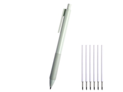 Portaminas hecho de cabeza de pluma de aleación de tungsteno sin tinta no es fácil ensuciarse las manos no es fácil de romper verde ZMDECQNA