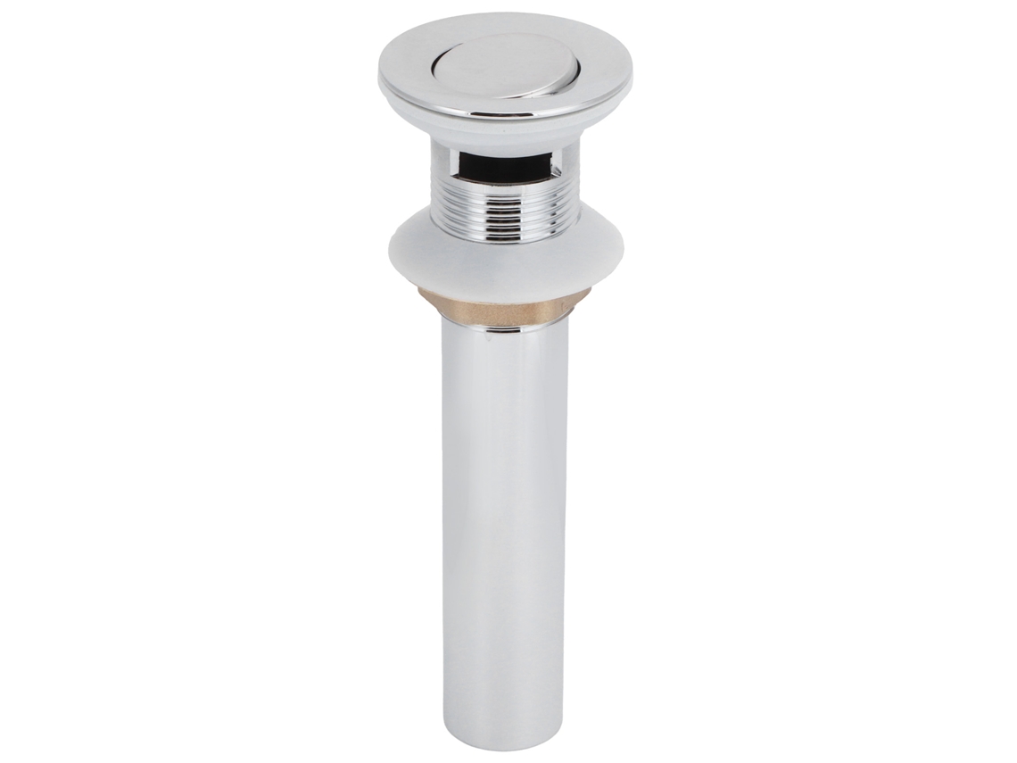 Desagüe Emergente Para Lavabo De Baño Con Tapa Protectora Y Orificio De Rebosadero.