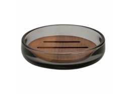 Jabonera ANDREA HOUSE ba73071 Gris Cristal Madera de acacia