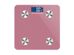 Báscula electrónica precisa con Bluetooth, báscula para medir la grasa corporal, color rosa Siurn