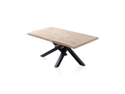 Mesa de comedor Xena Fit 180 Negro - Roble 180 x 76 x 100 cm