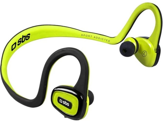 Auriculares Bluetooth SBS Tesportbtflexy (On Ear - Micrófono - Negro)