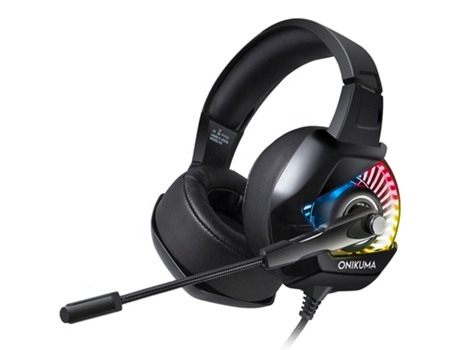 Auriculares Onikuma K6 RGB Alámbrico Negro