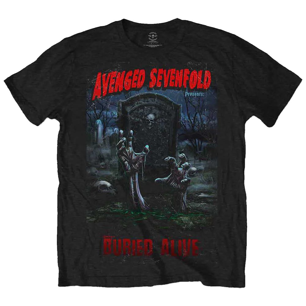 Avenged Sevenfold Buried Alive Tour 2012 T-shirt Unisex Rockinstone Size:l