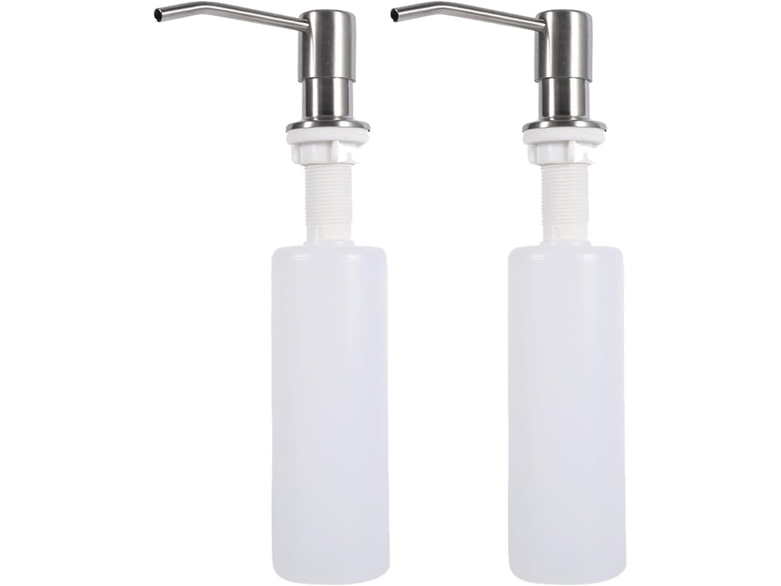 Dispensador De Pia De Cozinha Cryfokt, Dispensador De Banheiro Em Aço Inoxidável 304, Kit Com 2 Unidades Para Cozinha