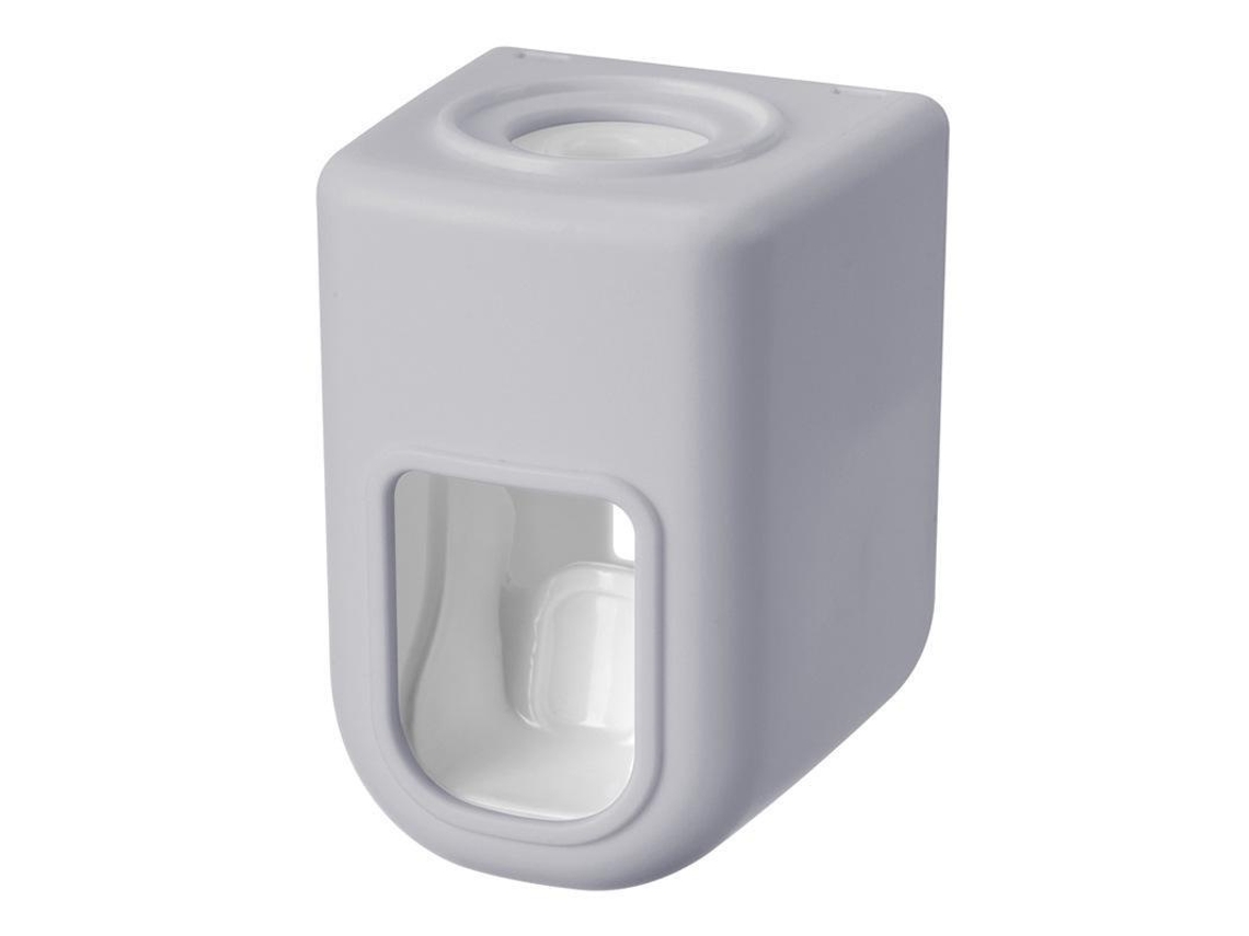 Dispensador automático de pasta de dientes impermeable para montaje en pared, accesorio de baño, soporte para pasta de dientes Mdug (gris)