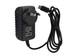 Adaptador de corriente integrado para Raspberry Pi 4 Modelo B con puerto de carga tipo C de 5 V/3 A, luz dorada.