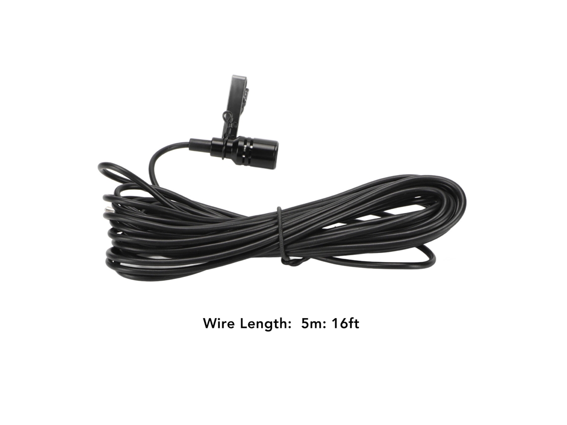 Micrófono De Solapa Omnidireccional Con Cancelación De Ruido Y Cable, Con Conectores De 3,5 Mm Y 6,5 Mm Para Instrumentos Y Mezcladores.