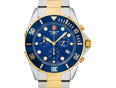 Reloj para Hombre Oro Acero Inoxidable Serie 7053 Chrono Sam7053.9145 SWISS ALPINE MILITARY