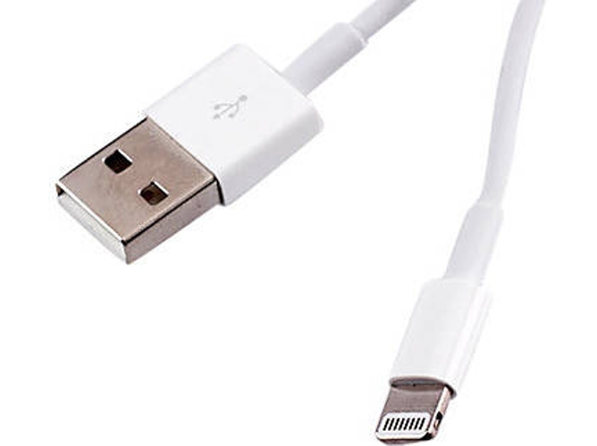 Cable USB iPhone 5, 6, 8 Pin Lightning Blanco