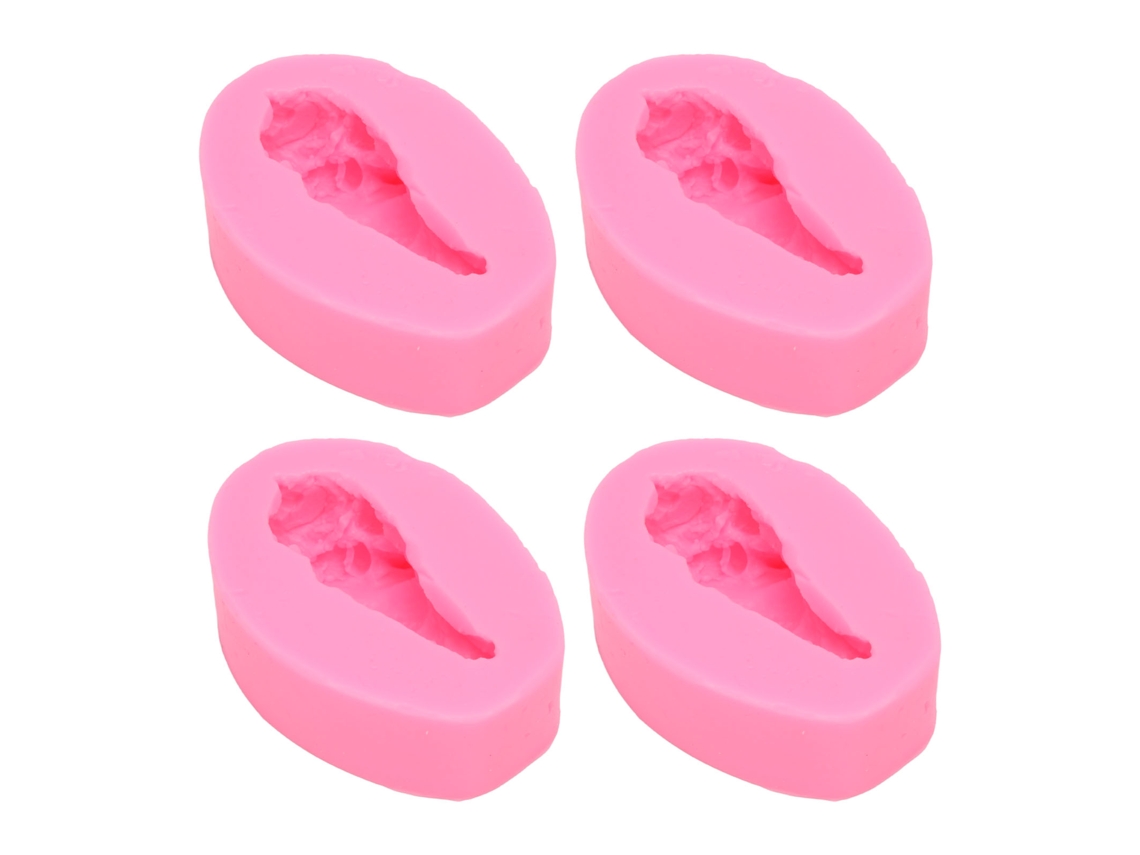 4 Moldes De Silicona En Forma De Paleta Para Fondant Chocolate Pasteles Decoración Repostería Diy
