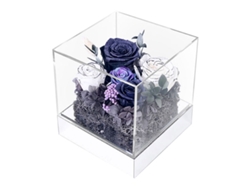 Decoración de flores eternas con rosas secas para regalos de Navidad y cumpleaños para familiares y amigos. JEIIBRZUI