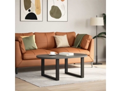 Patas para mesa de centro (2 unidades, en forma de U, 60 x 60 cm, acero, negro, WSD98080, Lovely Home, 42 x 43 cm)