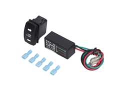 Yncm2026-interruptor De Palanca De Señalización Led Impermeable Antichoque 240w Relé De Parpadeo Led Para Moto Dc12v
