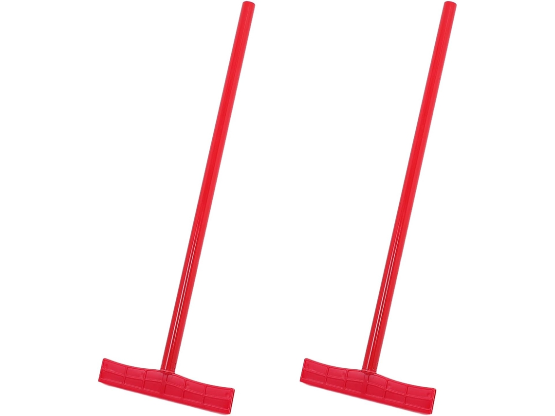 Juego De 2 Soportes Portátiles Para Carteles, 60 Cm, Tubo De Metal Rojo, Abrazadera Cuadrada De 5 Mm, Rojo
